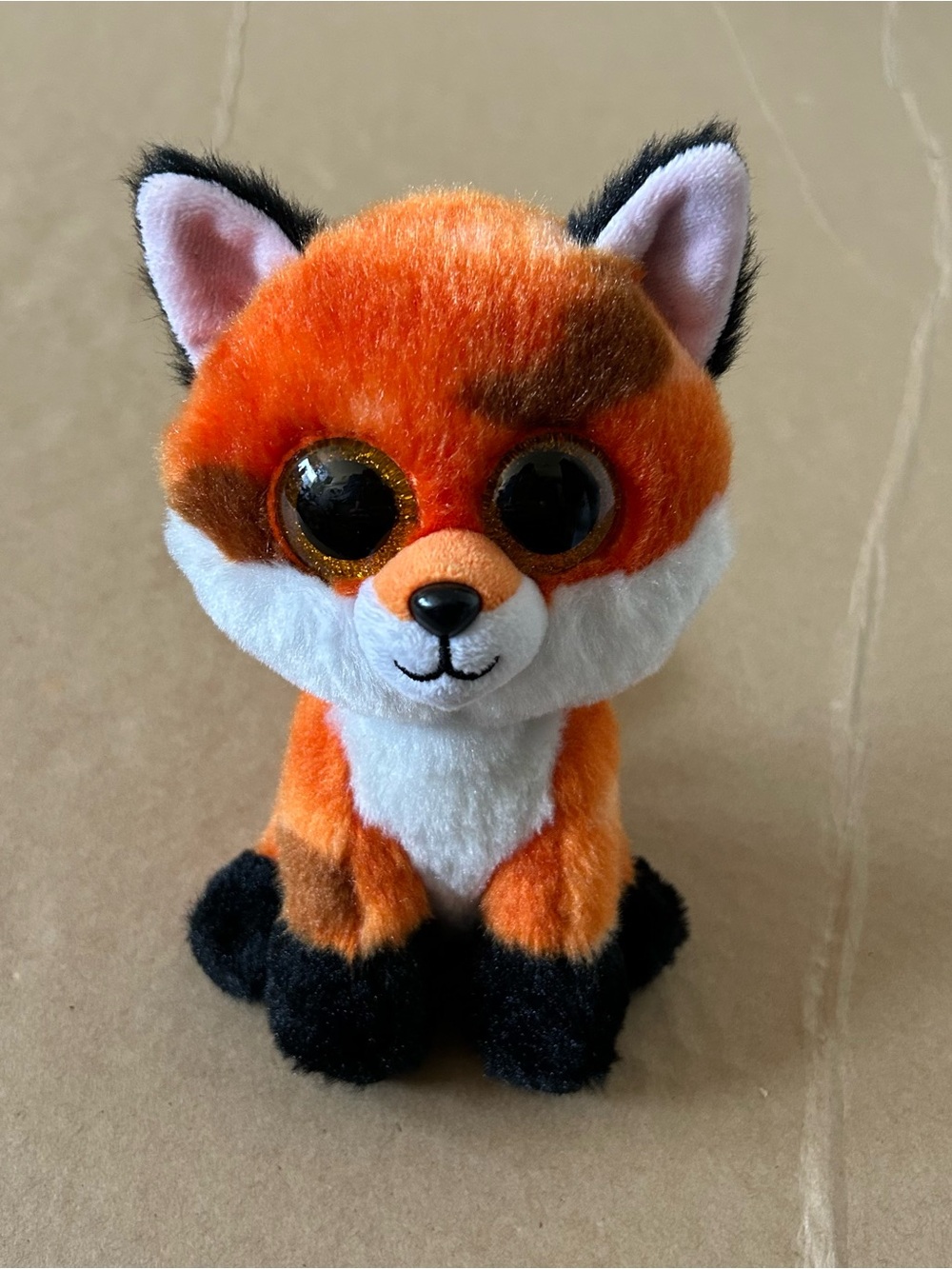 Ty Beanie Boos Collection Meadow Fox Stuffed Animal Plush Glitter Eyes Toy 2025